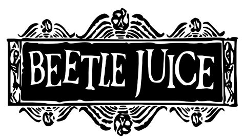 beetlejuice clipart black and white|beetlejuice logo transparent.